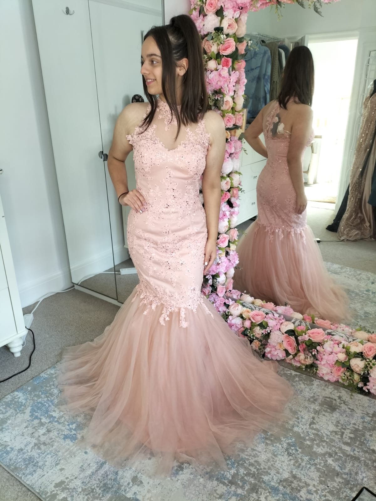 Angel forever blush lace fishtail RRP £550🩷🩷🩷🩷🩷🩷🩷🩷🩷🩷🩷🩷
