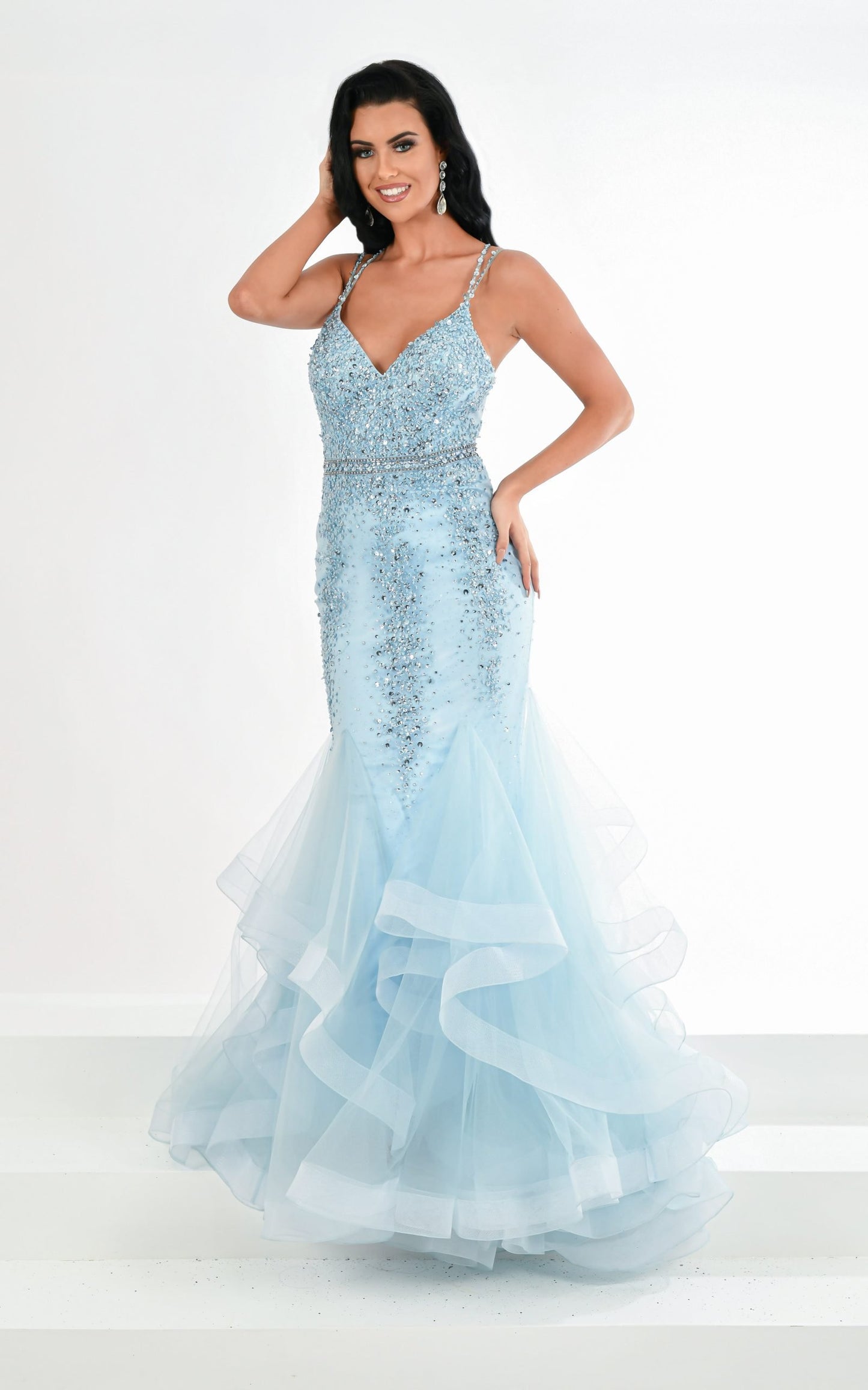 Tnw613 baby blue dress RRP £ 590