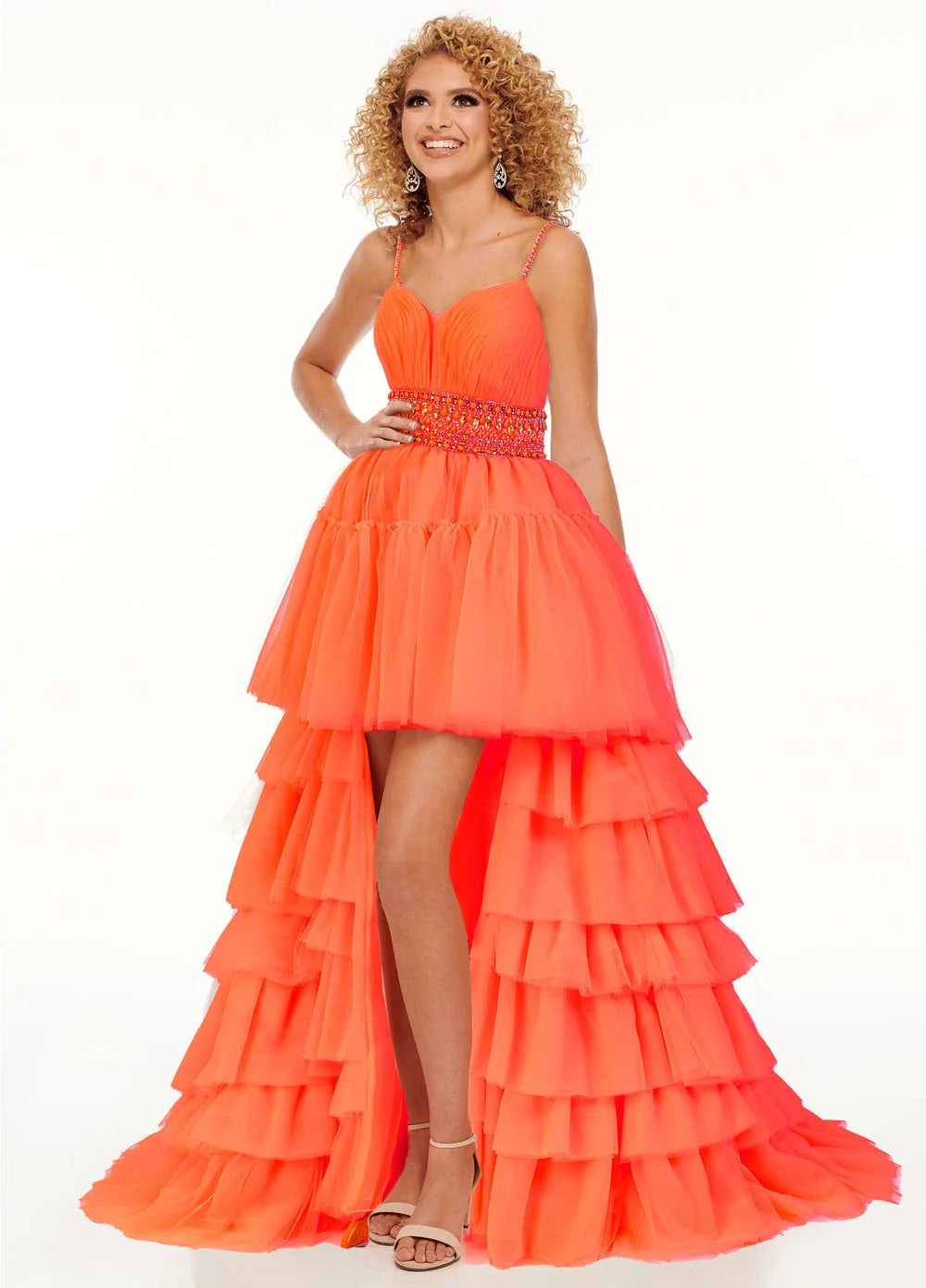 Rachel ALLAN neon orange fashion wear 70074  RRP £ 780