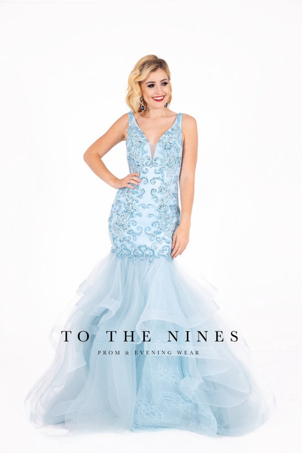 Tnw616 to the nines dress baby blue  RRP £ 620